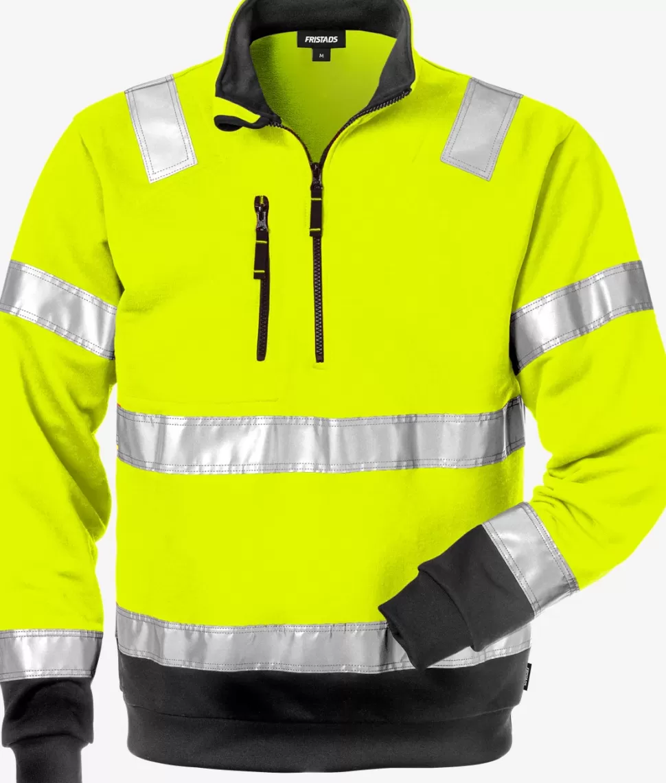 Fristads Collegepuserot | Collegepuserot<High Vis College Lyhyt Vetoketju Lk 3 728 SHV