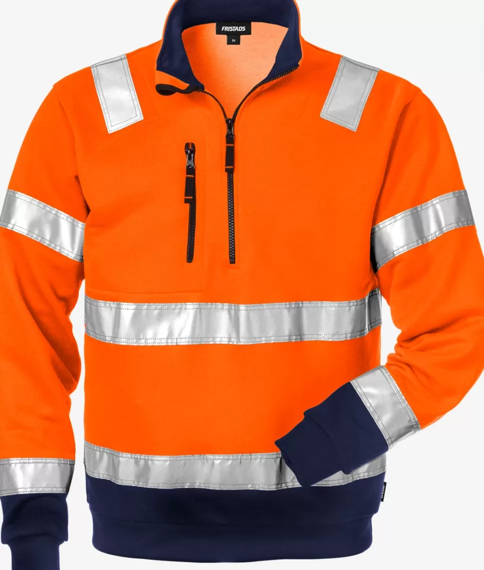 Fristads Collegepuserot | Collegepuserot<High Vis College Lyhyt Vetoketju Lk 3 728 SHV