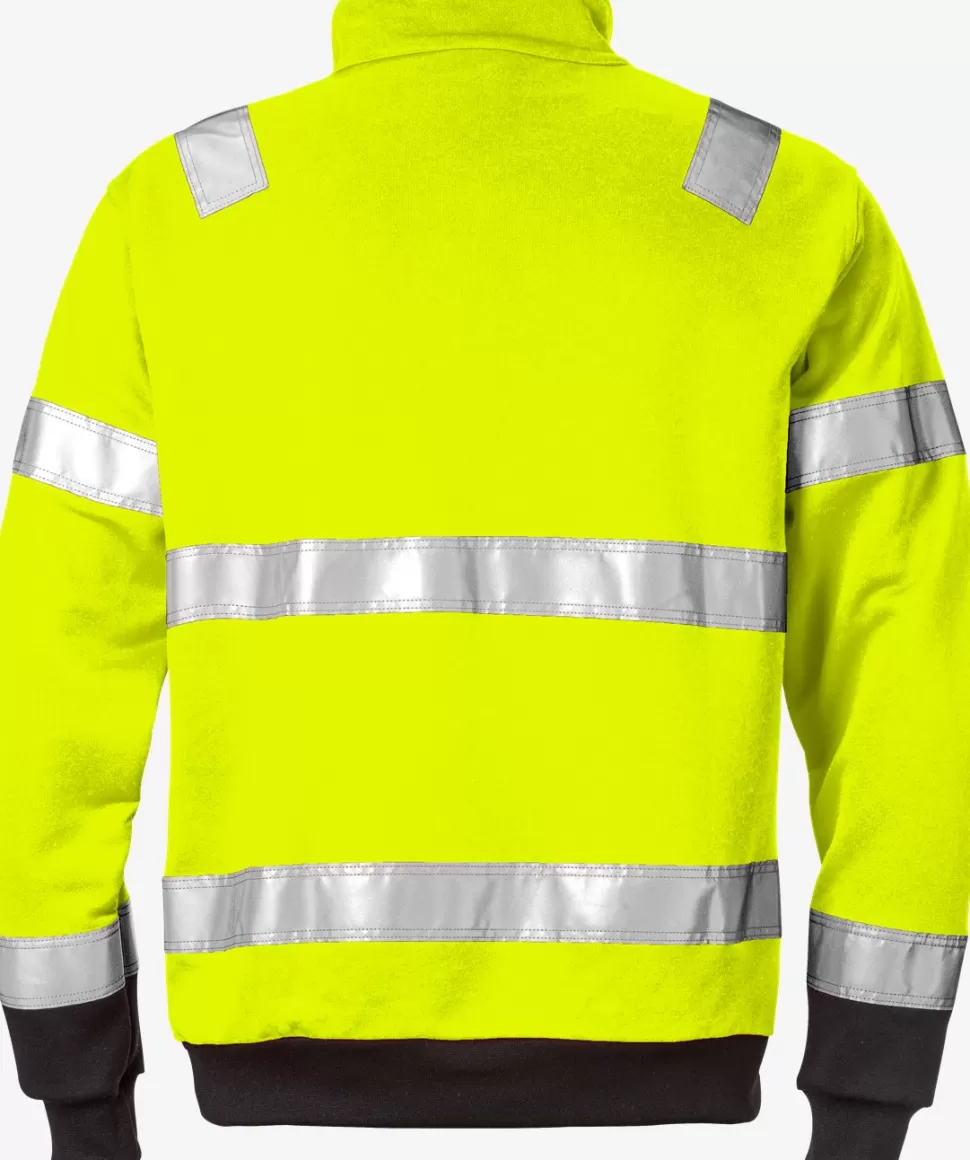 Fristads Collegepuserot | Collegepuserot<High Vis College Lyhyt Vetoketju Lk 3 728 SHV