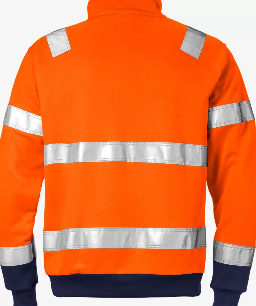 Fristads Collegepuserot | Collegepuserot<High Vis College Lyhyt Vetoketju Lk 3 728 SHV