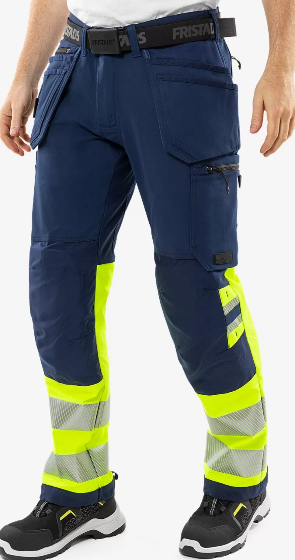 Fristads Työhousut | Housut<High Vis Green Rakentajan Stretch Housut Lk 1 2643 GSTP