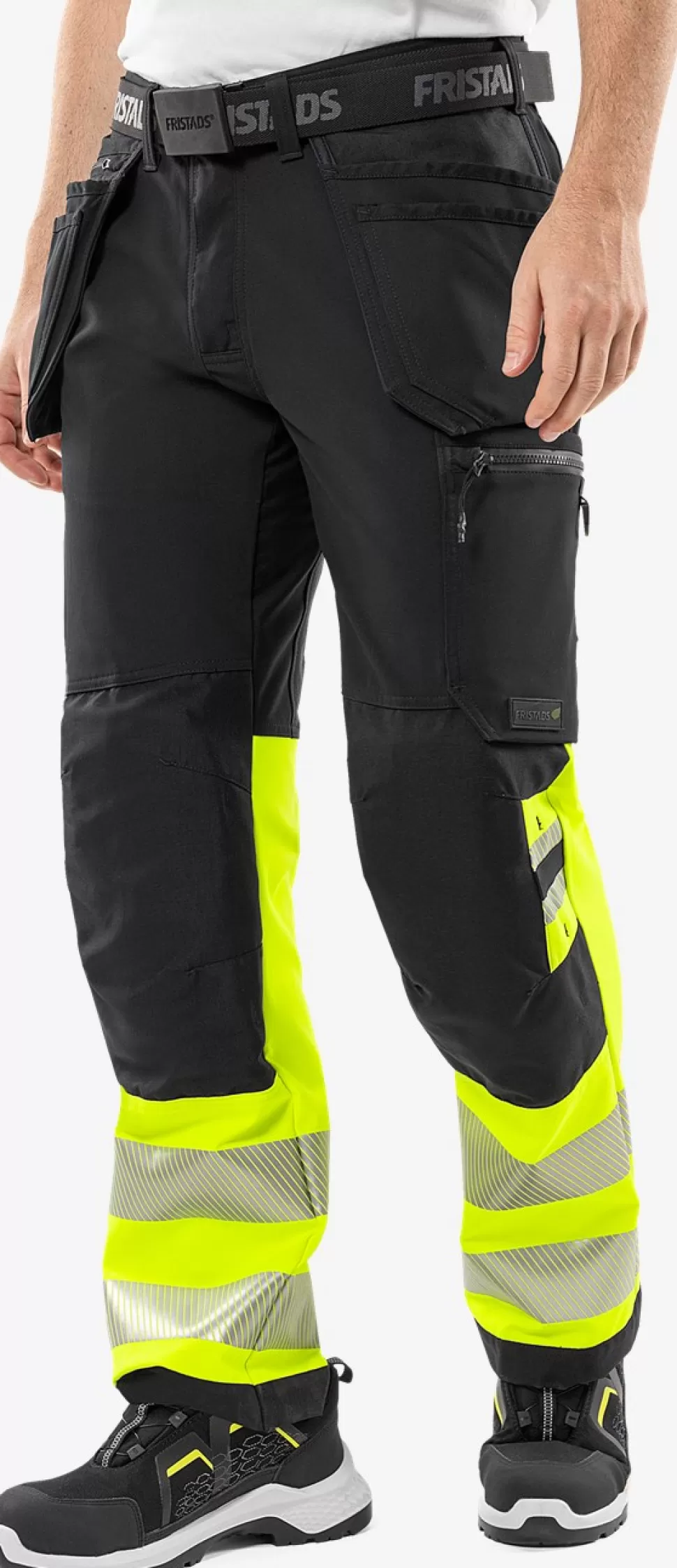 Fristads Työhousut | Housut<High Vis Green Rakentajan Stretch Housut Lk 1 2643 GSTP