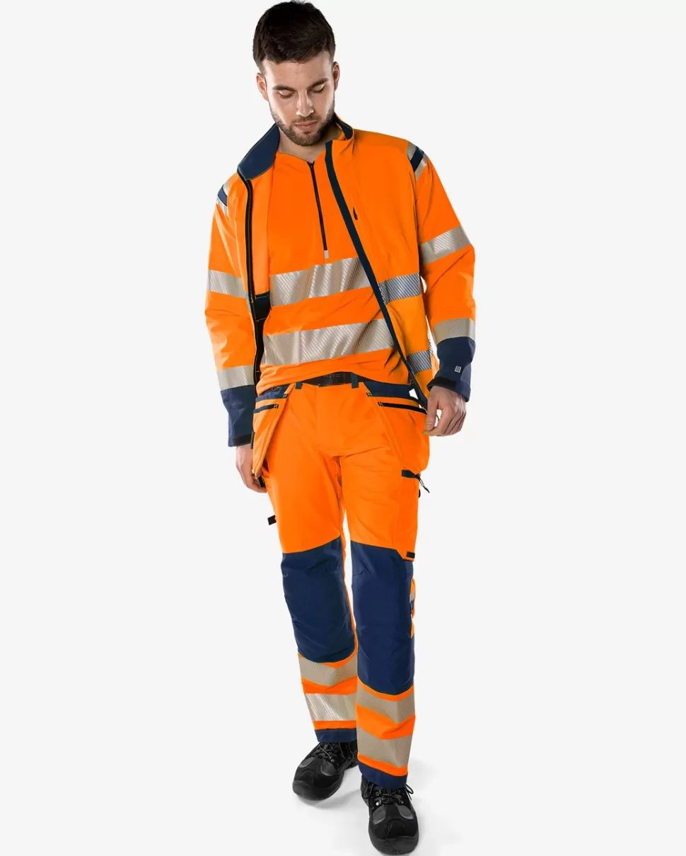 Fristads Työhousut | Housut<High Vis Green Rakentajan Stretch Housut Lk 2 2644 GSTP