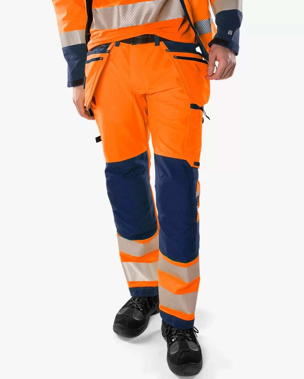 Fristads Työhousut | Housut<High Vis Green Rakentajan Stretch Housut Lk 2 2644 GSTP