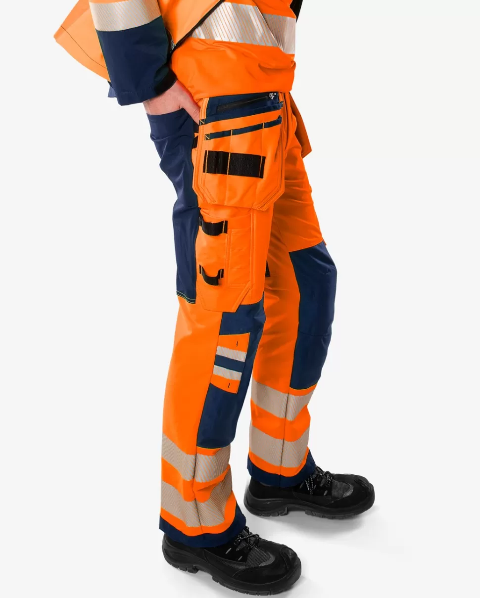 Fristads Työhousut | Housut<High Vis Green Rakentajan Stretch Housut Lk 2 2644 GSTP