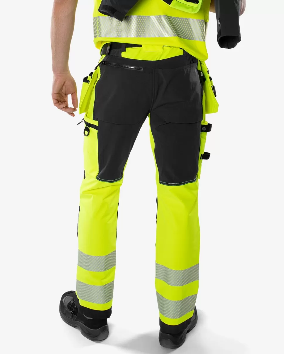 Fristads Työhousut | Housut<High Vis Green Rakentajan Stretch Housut Lk 2 2644 GSTP