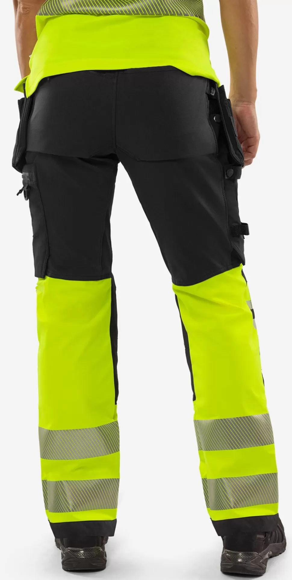 Fristads Työhousut | Housut<High Vis Green Rakentajan Stretch Housut Naisten Lk 1 2663 GSTP