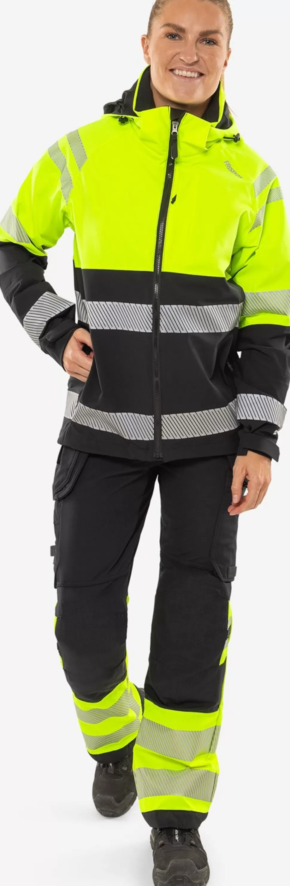 Fristads Työhousut | Housut<High Vis Green Rakentajan Stretch Housut Naisten Lk 1 2663 GSTP