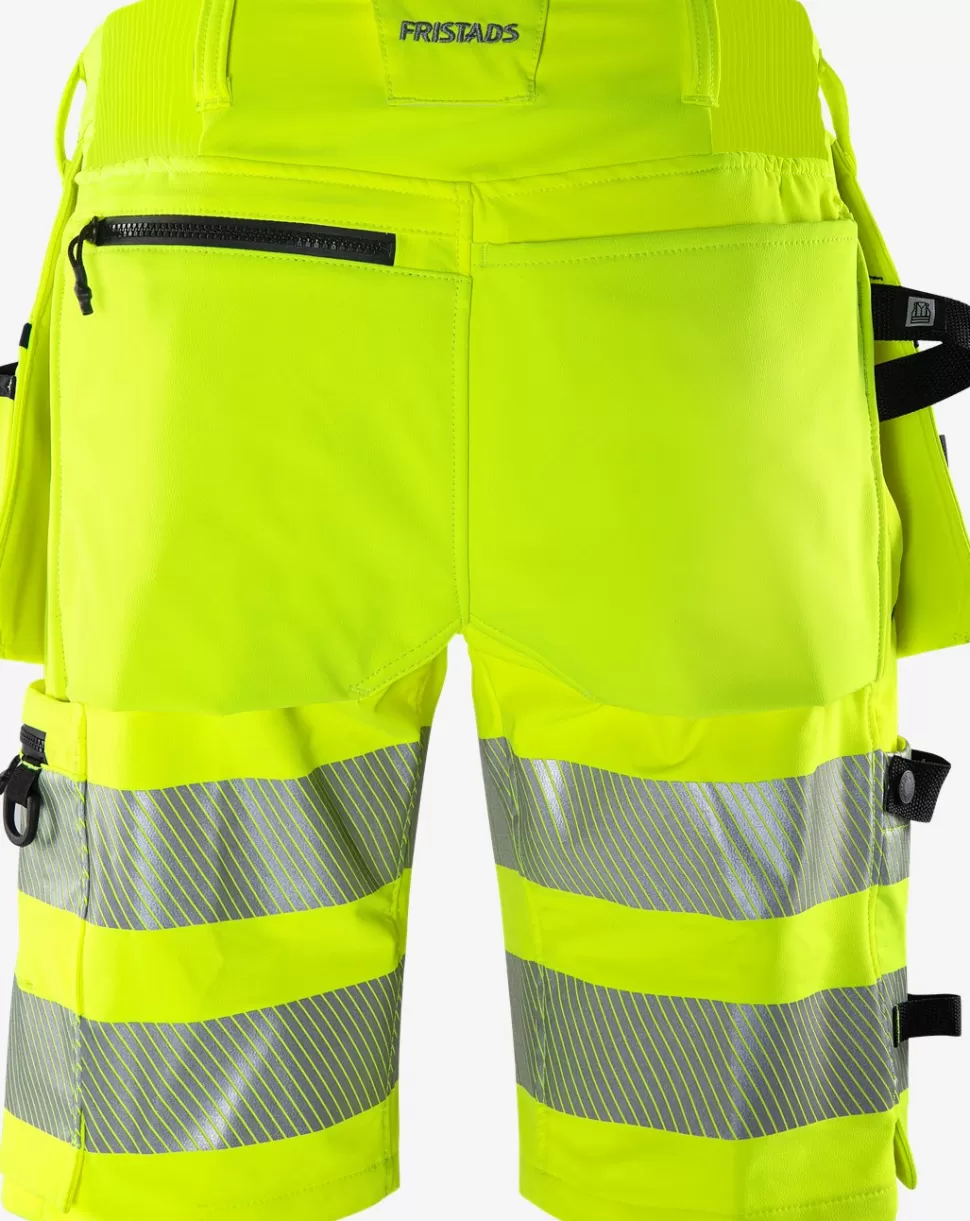 Fristads Työshortsit | Shortsit<High Vis Green Rakentajan Stretch Shortsit Lk 2 2646 GSTP
