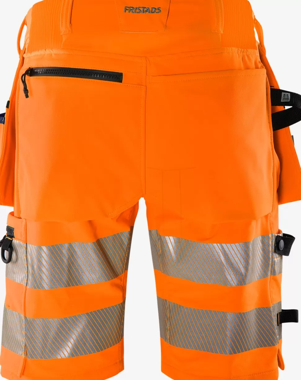 Fristads Työshortsit | Shortsit<High Vis Green Rakentajan Stretch Shortsit Lk 2 2646 GSTP