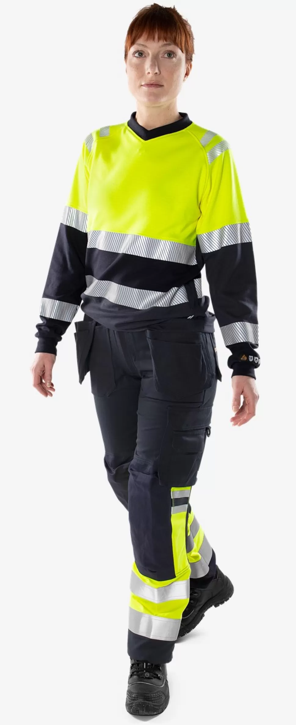 Fristads T-Paidat | T-Paidat<Palosuojattu Flamestat High Vis Pitkähihainen T-paita Naisten LK 1 7108 TFL